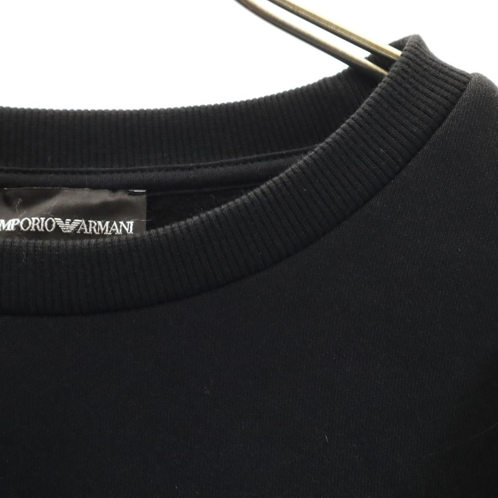 Emporio Armani Long Sleeve Sweat Trainer 40 Black Back Brushed Women Used
