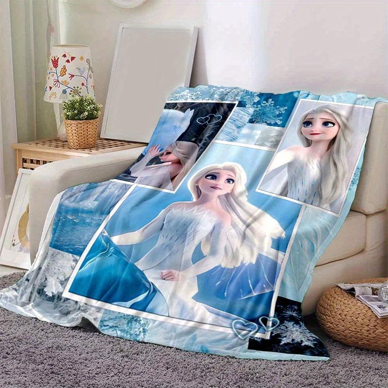 1pc, Elsa Frozen II Queen Elsa Ice Princess Blanket Home Decor, Couch Throw, Outdoor Blanket, Gift, Coverlet Suitable for Bedroom, Living