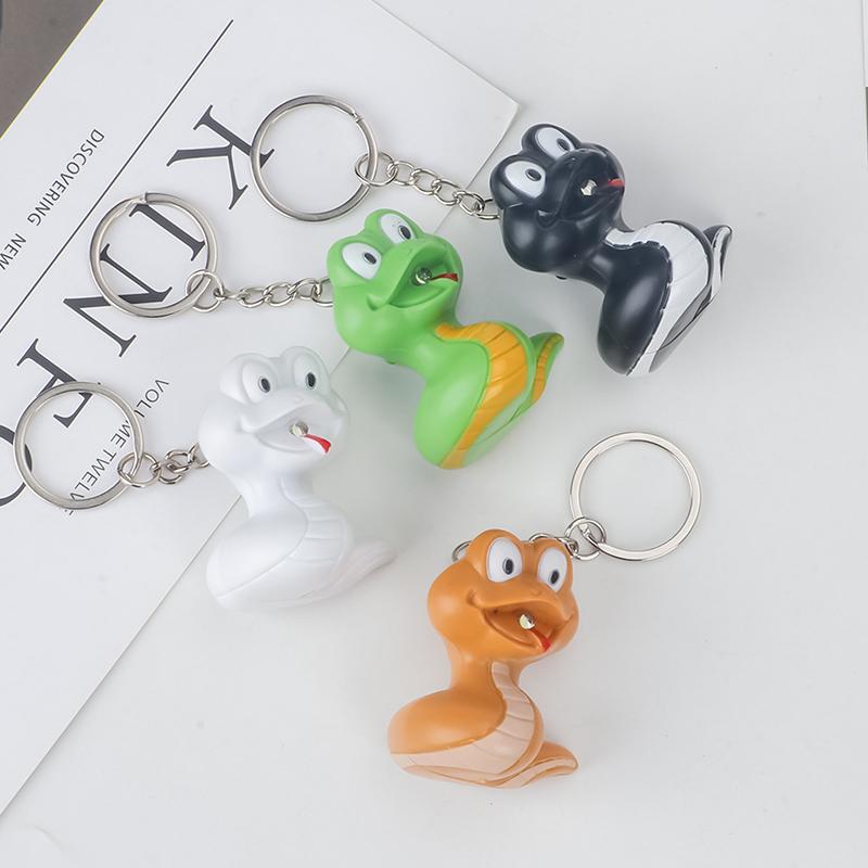 

Брелок-Змея с анимацией, звуком и светом, сумка, рюкзак, кулон, талисман зодиака, кукла, подарок чёрный