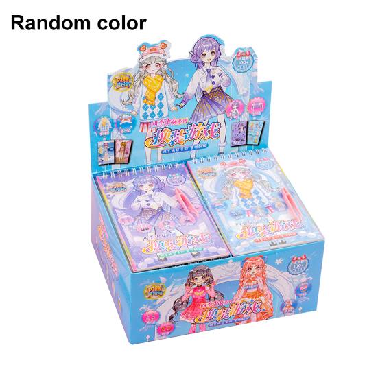 Fashion Doll Dress-Up Sticker Book for Girls DIY Paper Craft with Reusable Stickers Creative Activity Toy for Kids Cute Handmade