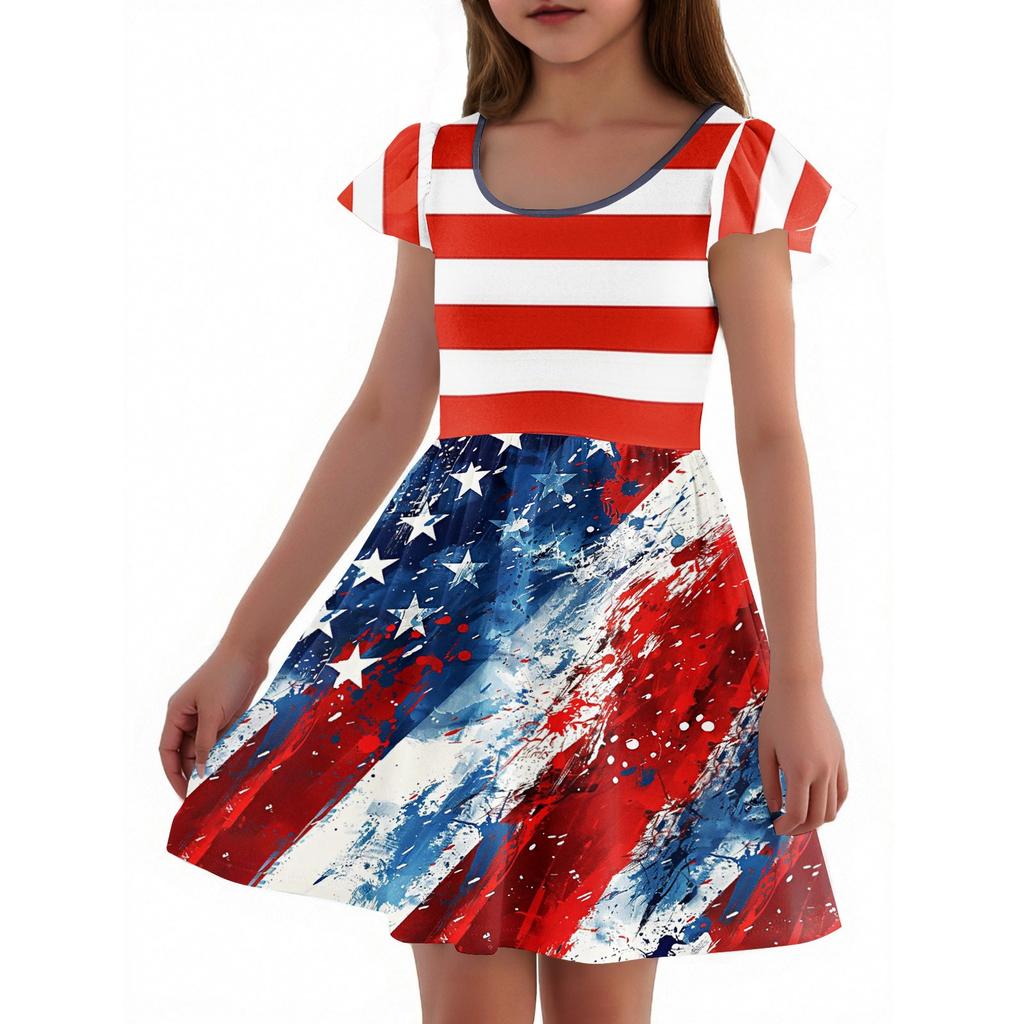Girls Toddler SleeveDress Dresses Casual Party School Dresses Clothes For Girls