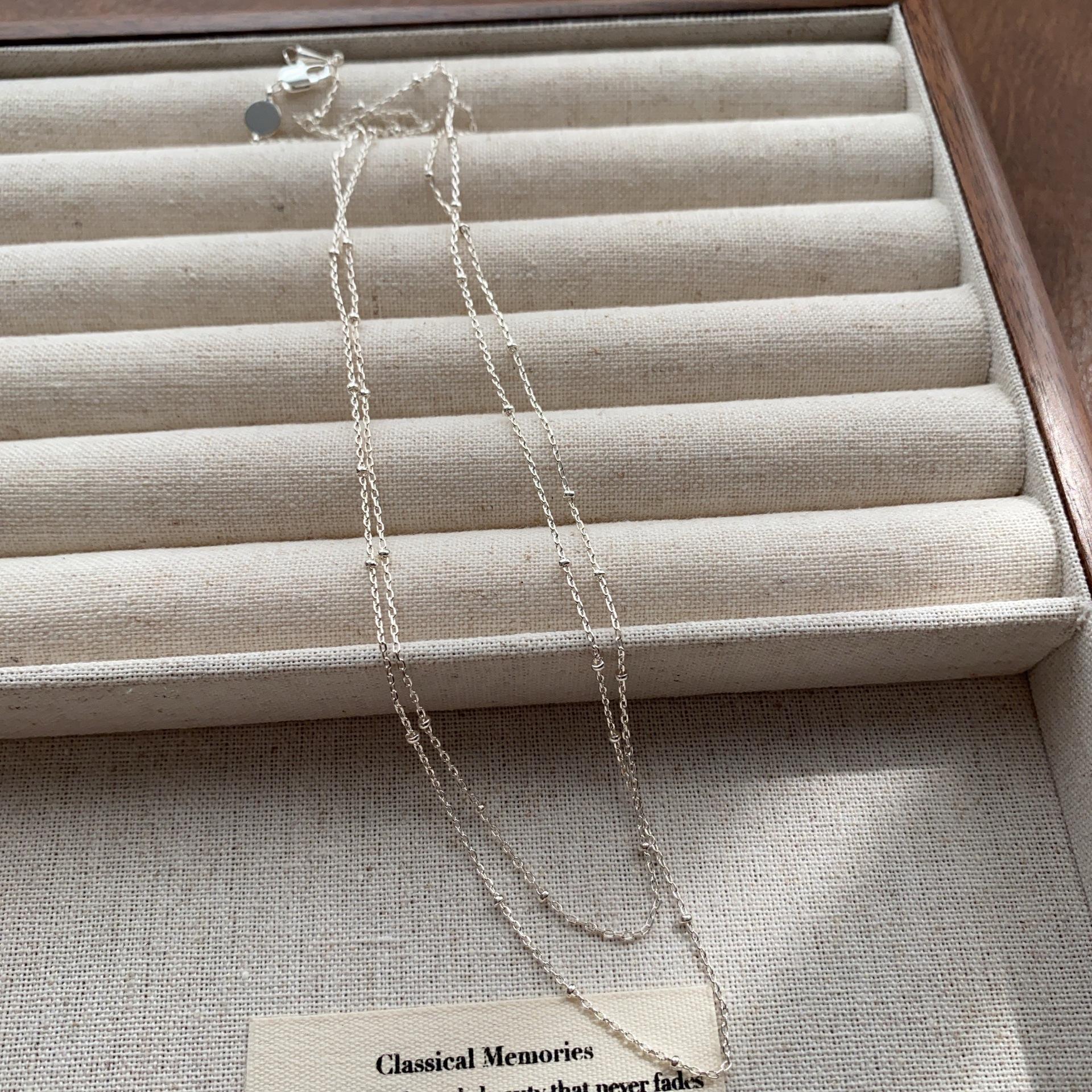 

Light luxury minimalist fashion new metal necklace high-end niche design high-end collarbone chain summer gift girlfriend jewelry