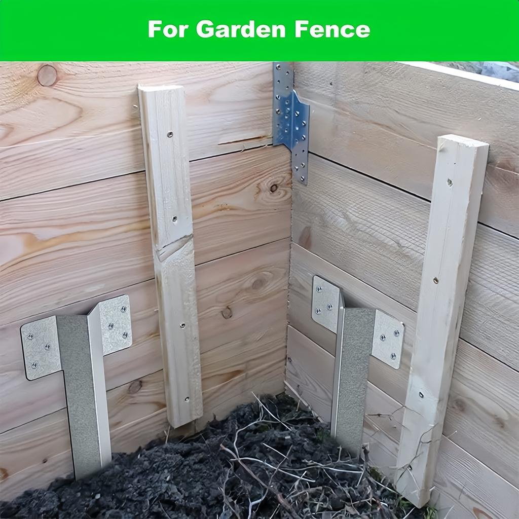 Metal Sleeper Stake Landscap Edging Anchoring Spikes Fixing Pegs for Driveway Path Railway Edging Garden Decor Fixing Brackets