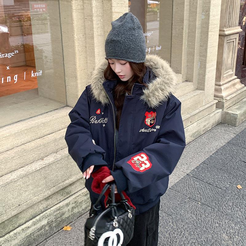 women's winter new cotton-padded clothes flying cotton-padded jackets couple padded seats mountain carving jackets tide