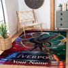 Liverpool Fc Personalized Name Floor Mat Perfect For Dining Room Decorate Room Game Room Playrooms Antislip Carpet Office Home Decor