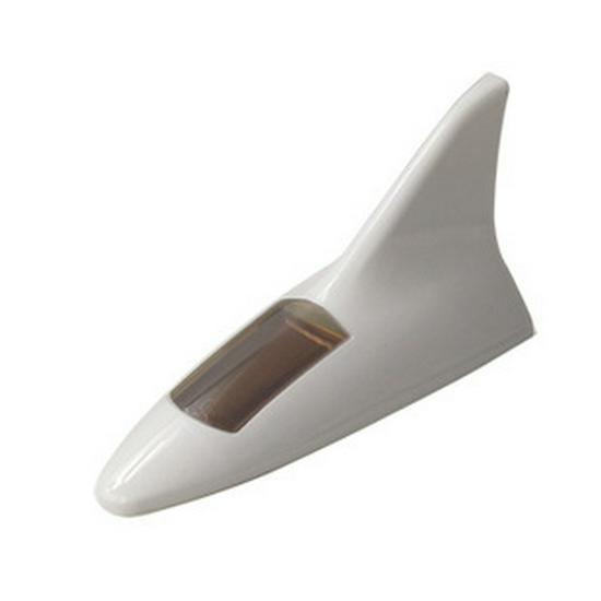 Shark Fin Decorative Car Roof Sticker with Solar-Powered Waterproof Warning Light