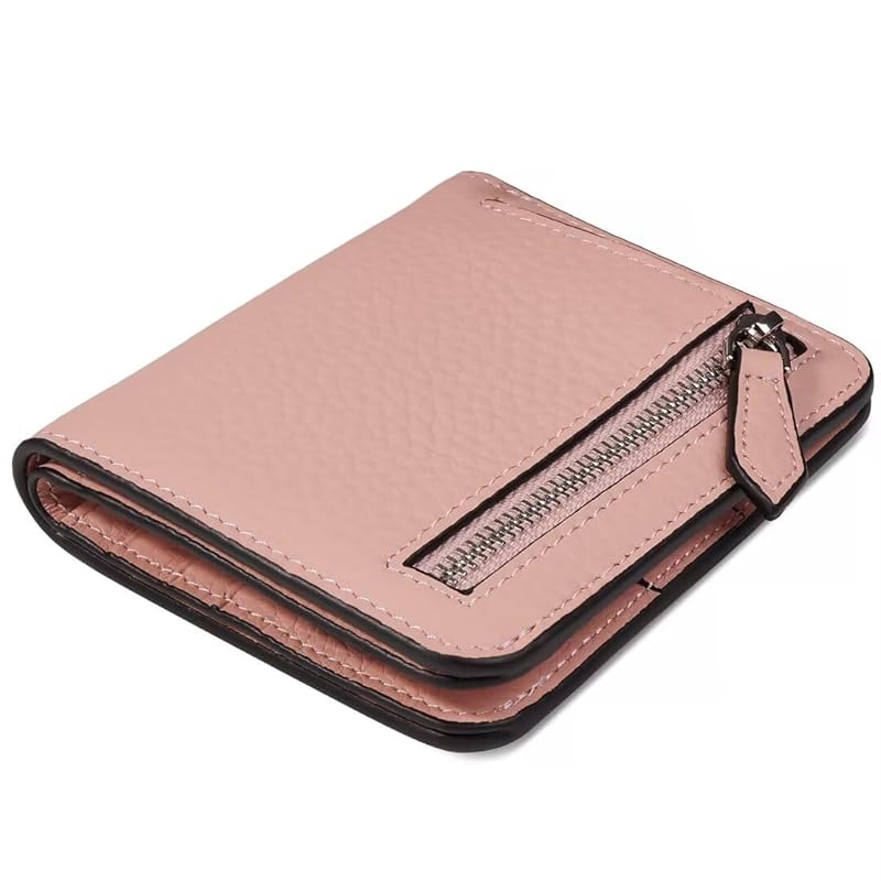 

[GADIEMKENSD] ladies bifold card case men s compact and light folding wallet thin mini wallet cute billfold coin leather purse RFID blocking trip