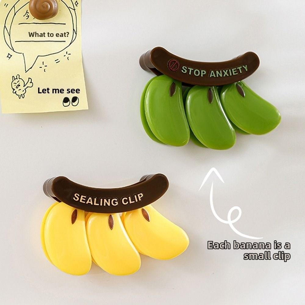 Food Sealing Clip Banana Fridge Magnet Plastic Bag Sealer Sealing Strip