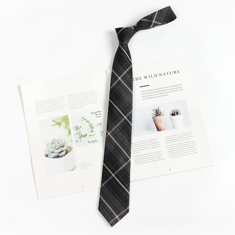 Childrens Lattice Pattern Necktie With Striped Polyester For Casual School Wear