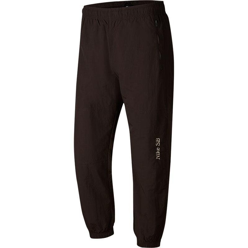 Nike SB Skateboard Loose Zipper Pocket Sports Skateboard Long Pants Velvet Brown Men s CV4333-220 L