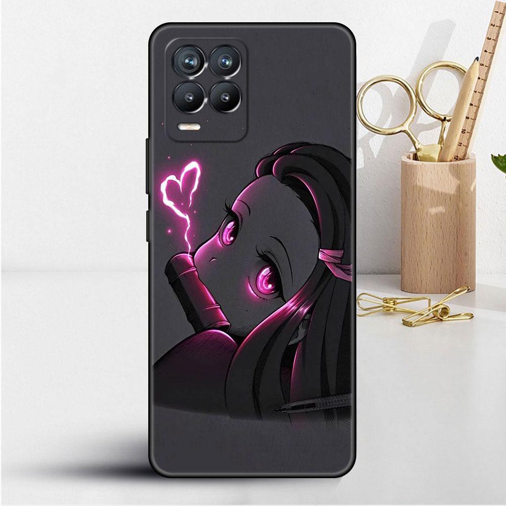 Soft TPU Case For Realme 8 C21 9 Pro 8i 9i GT Neo 3 2 C3 7 6 C21Y C15 C11 C35 Silicone Phone Cover Anime Demon Slayer