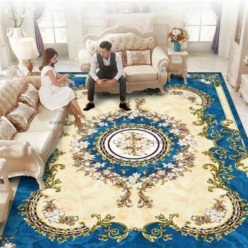 European Carpet Living Room Ins Style Nordic Tea Table Blanket Household Bedroom American Bedside Blanket Large Area