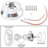 5 & 6 Hole Car Automobile Steering Wheel Hub Adapter Polished Short Hub Connector for GM Flaming River Ididit Car Accessories