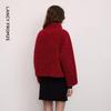 LANGZI Women's Premium Wool Stand-Collar Winter Coat