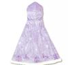 Disney Rapunzel & Pascal Kids' Cape with Hood and Tiara, Embroidered, Purple