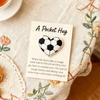 Note Cards Portable Soccer Shape Pendant Funny Greeting Card For Travel Wallet Training Home Friends Family Holiday Birthday