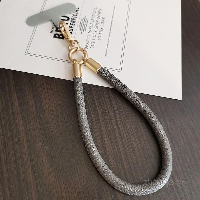 

Leather Wrist Rope Detachable Buckle Clip Mobile Phone Case Universal Anti-drop Anti-drop Mobile Phone Rope