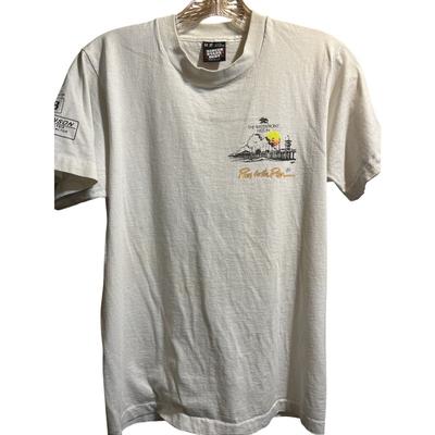Vintage 80er Run For The Pier 1989 Huntington Beach Single Stitch T-Shirt Medium