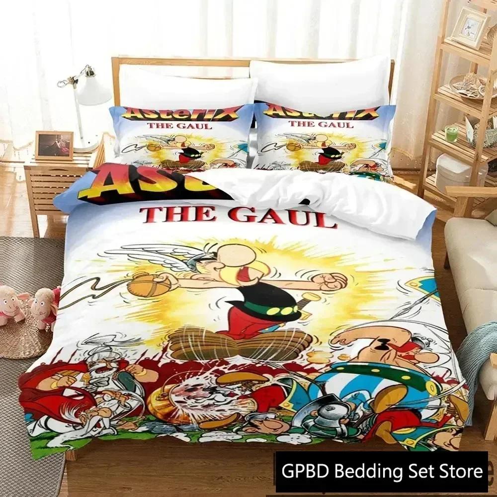 Gaul Hero Asterix Supplies Set Duvet Cover Set Bedding Sets For Adults Bed With Pillowcases No Filling Luxury Birthday Gifts
