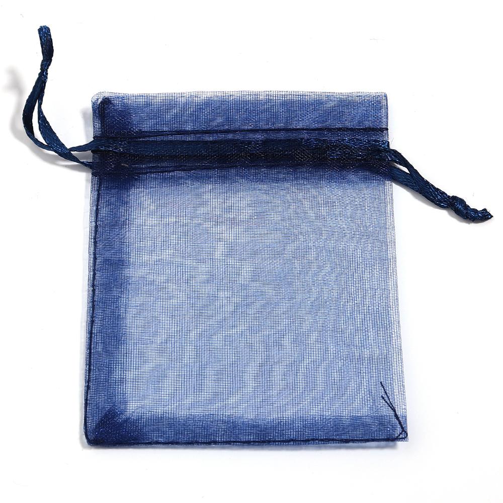 10pcs 7X9cm Organza Bags Solid Color Drawstring Jewelry Packaging Bags For Wedding Birthday Party Christmas Candy Gifts Pouches