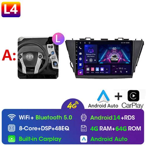 Car Radio Android For TOYOTA PRIUS V PLUS ALPHA 2012-2017 LHD/RHD Multimedia Video Player Bluetooth 5G DVD Wifi USB GPS Display