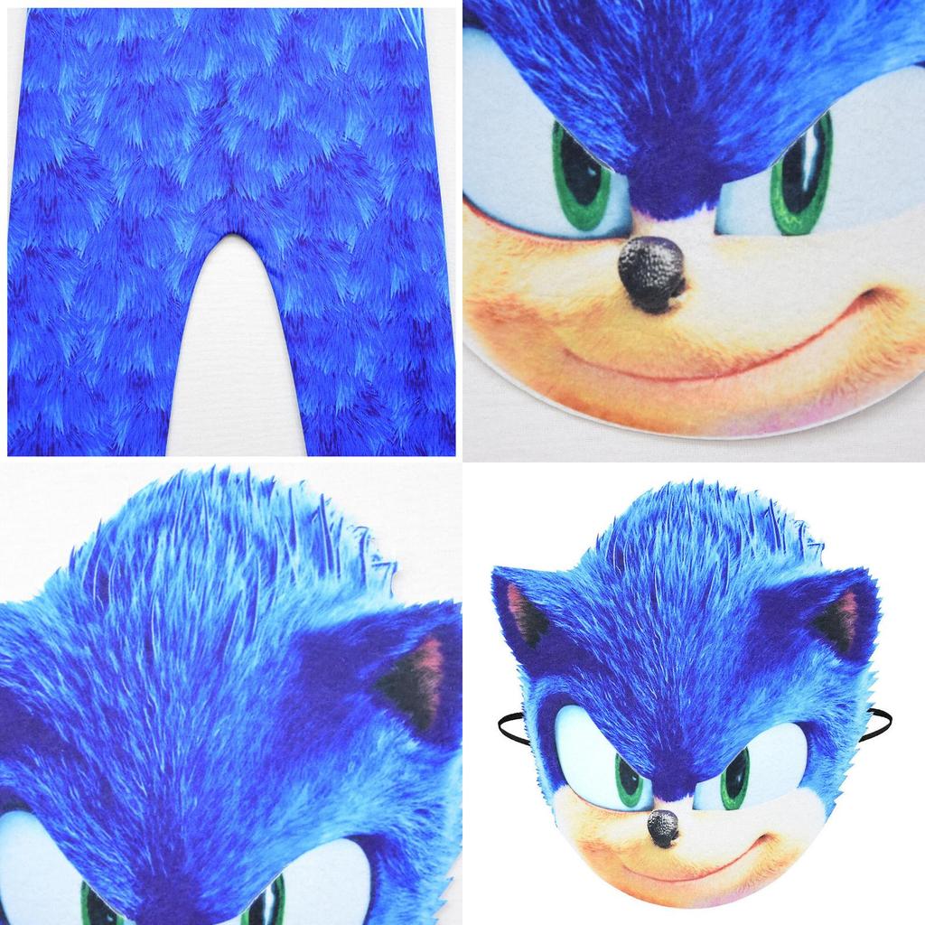 Μπλε Μάσκα Cosplay Sonic Hedgehog Για Παιδιά Με Εντυπωσιακό Σχέδιο Και Χαρακτηριστικό Ένα Μέγεθος Ταιριάζει στους Περισσότερους