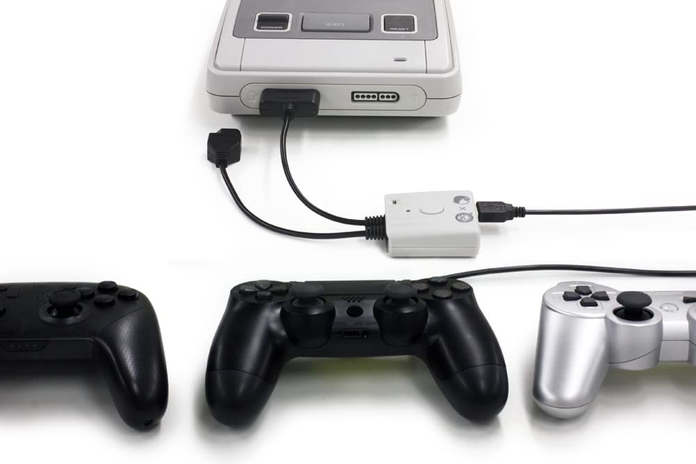 Columbus Circle Super Converter with Controller Conversion Adapter Series Product (for SFC/NewFC) [Compatible Switch/PS5/PS4/PS3 Controllers] - "Super