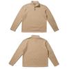 Men's Heated Fleece Sweatshirts Leisure Half Zip-up Solid Color Long Sleeve Pullover Autumn Winter Sportwear Big Size Streetwear S-3XL