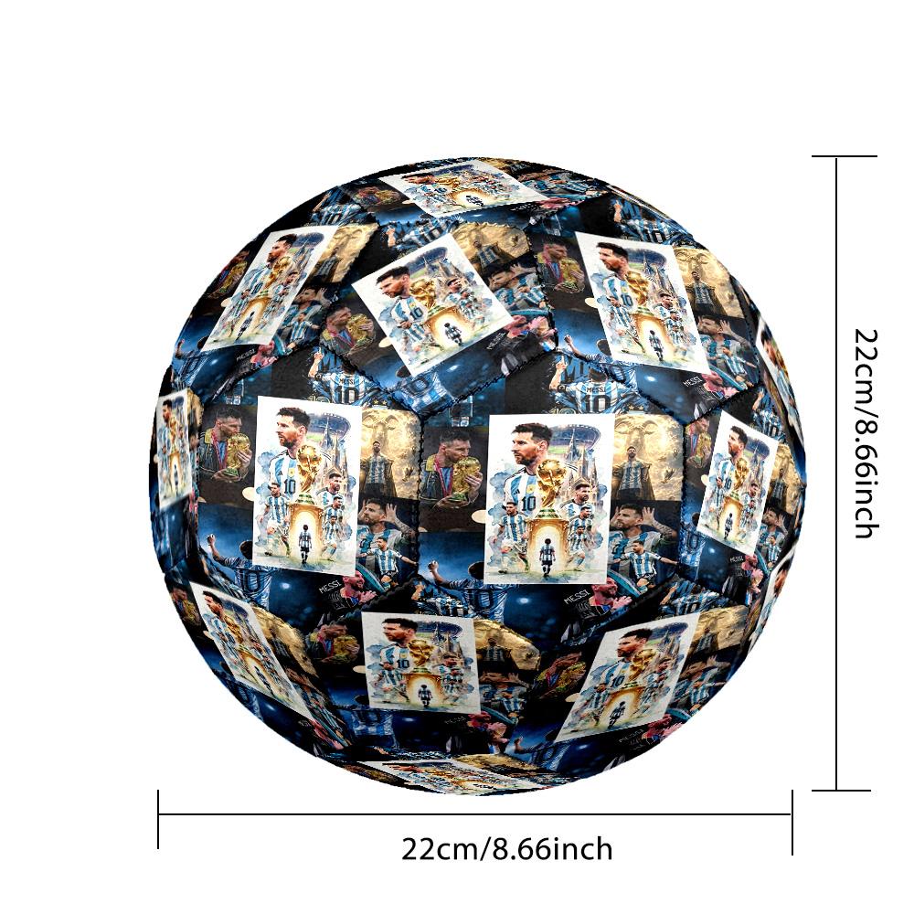 Messi 10 Number World Cup Champion Size 5 Football Machinestitched Indooroutdoor Universal Football Surprise Collection Gift
