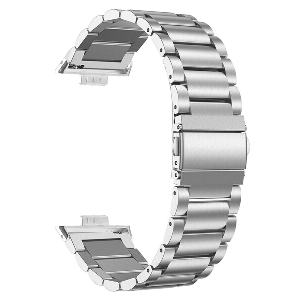 

For Huawei Watch Fit 3 Stainless Steel Band Replacement Watch Strap Silver