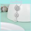 Elegant Snowflake And Heart Pendant Necklace With Zinc Alloy Material For Female Wearers