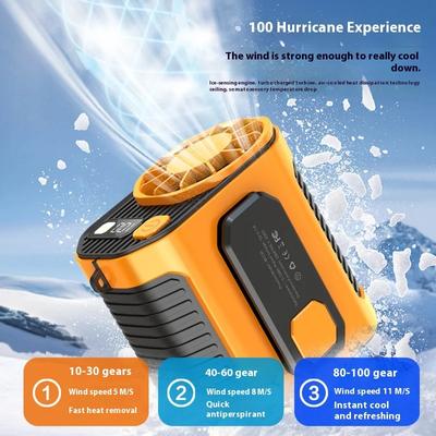 5000mAh New Waist-mounted Fan Cooling High-temperature Outdoor Work Room Welding Site Portable Waist-mounted Fan