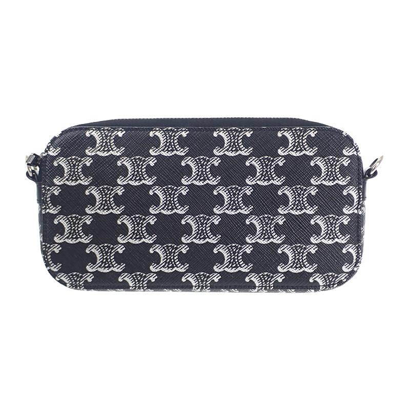 CELINE  10L272EV5.36SB Shoulder Bag black canvas/leather Women