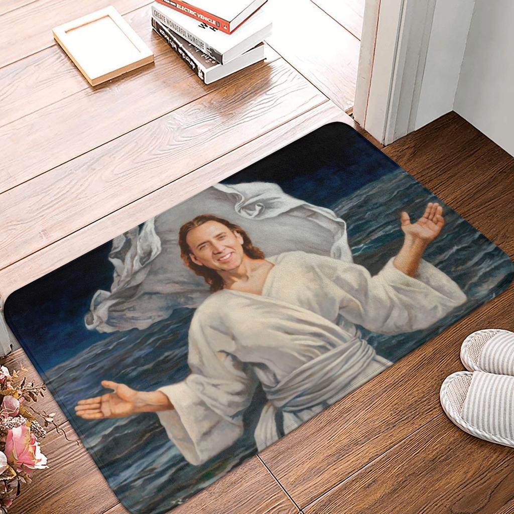Nicolas Cage All Over Floor Door Bath Kitchen Mat Anti-Slip Outdoor Funny Meme Doormat Bedroom Balcony Entrance Carpet Rug