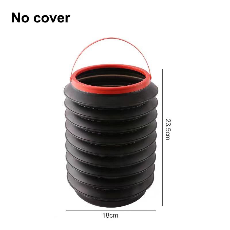 Space-saving 4L Portable Foldable Car Trash Cans with Telescopic Feature
