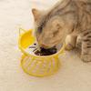 Pet Feeding Bowl With Stand Ceramic Cat Bowl Non-Slip Cartoon Dog Water Bowl Large Capacity Cat Food Bowl for Cats and Dogs