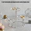 Contemporary Acrylic Jewelry Display Tower Multi Layer Jewelry Organizers For Necklaces Bracelets And More