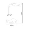 Scuola Black 5W Led Desk Lamp