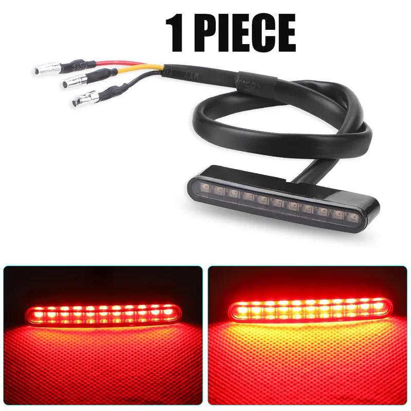 Motorcycle Mini Tail Light 5/11LED Motorbike Rear Brake Lamp Stop Warning Lamp For Scooter ATV Cafe Racer Bobber Kawasaki