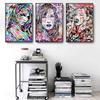 Nowy Graffiti art abstrakcyjna figura na płótnie malarstwo kultura uliczna wall art kobiety kolor plakat biuro salon home decoration mural bez ramki!