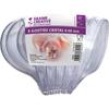 Boule décorative - Lot de 5 - Plastique cristal - 11 cm - Transparent - Contact alimentaire