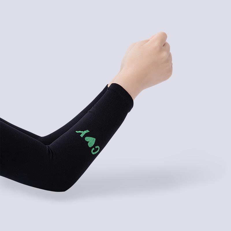 Armstulpen aus Eisseide für Sommerradfahren: Sonnenschutz & Kühlung, Einfarbig