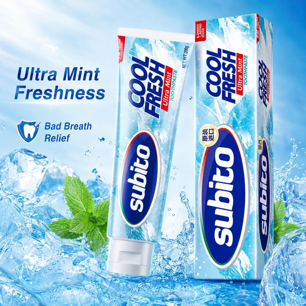 Subito Refreshing Bad Breath Relief Toothpaste 200g