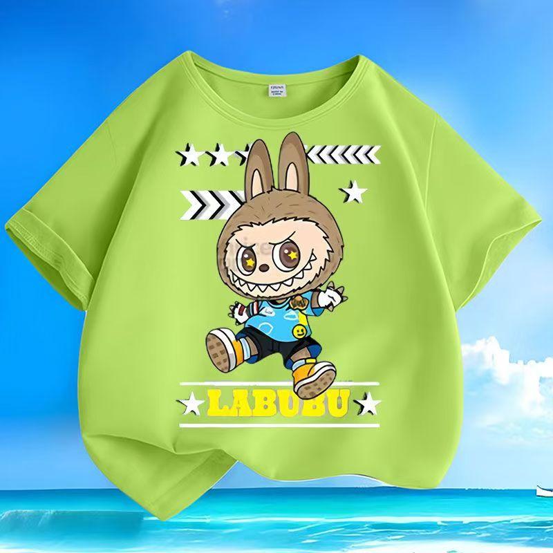 Explosiv LABUBU-docka 3D-tryckt barn-t-shirt Pojkar och flickor Sommar sval topp Gåva till barn