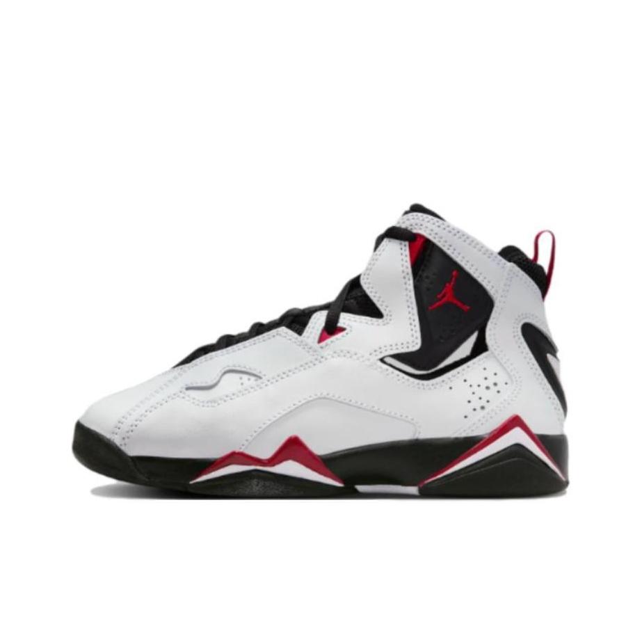 New Jordan True Flight White/Varsity Red Black GS 343795-160