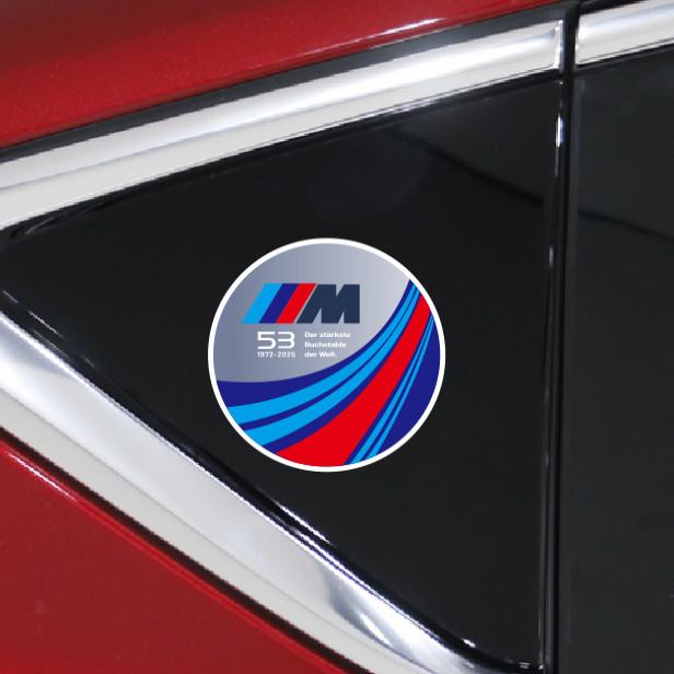 lhjzw4 Applicable to BMW 53rd Anniversary Window Stickers New 3 Series 4 Series 5 Series iX3X4X5 Body Latte StickersDecorative Supplies