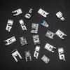 New 32Pcs Sewing Machine Presser Feet Kit Durable Cording Braiding Groove Foot Replacement Parts Household DIY Sewing Supplies