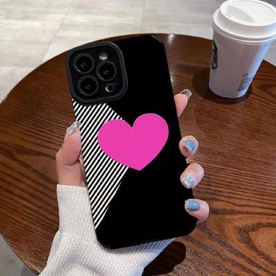 Love Heart Cute Phone Case For Iphone 11 13 Pro Max 12 Mini 14 Plus 7 8 Se2 Shockproof Bumper Back Cover For Iphone Xr Xs X Se3