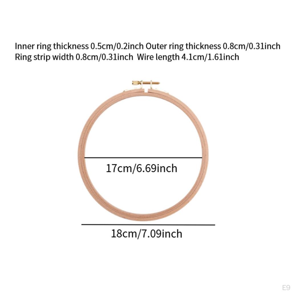 Round Embroidery Hoop Sewing Tool Cross Stitch for DIY Craft 3 Inch