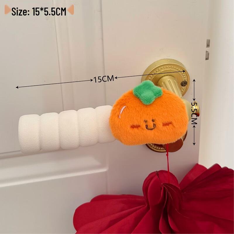 Chun He Plush Persimmon Door Handle Protector